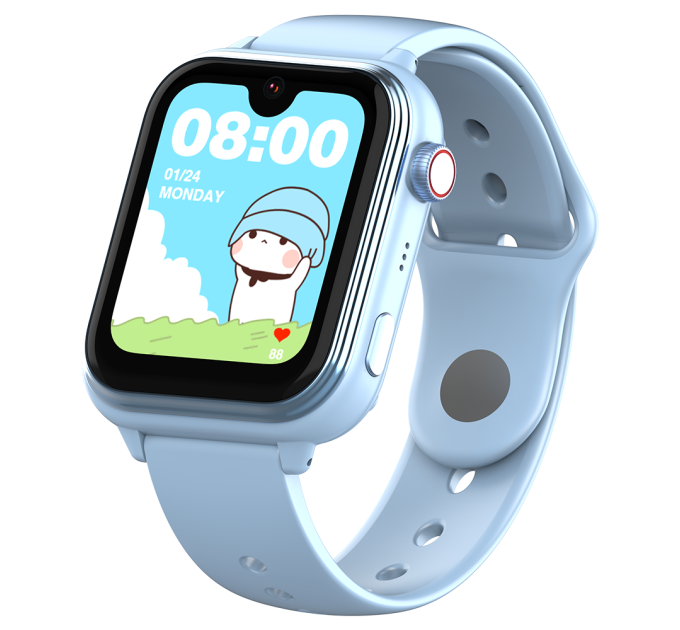 Смарт часы-телефон детские Wonlex KT37 Original с видеозвонком WI-FI GPS SIM-карта (Blue) (18886)
