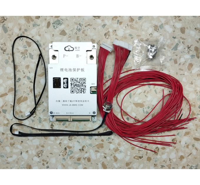 Смарт плата с активним балансиром BMS JiKong JK-BD6A24S6PD 8S-24S / 24V-72V / 60A Интеллектуальный контроллер управления аккумулятором LiFePO4, Li-ion, LTO (19798)
