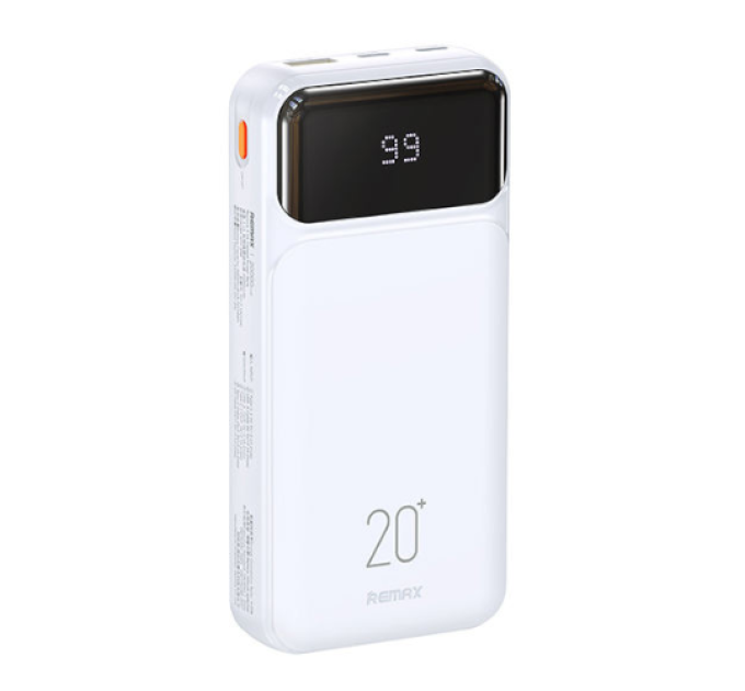 Внешний аккумулятор Power Bank Remax RPP-686 20000 mAh УМБ павербанк (White) (19111)