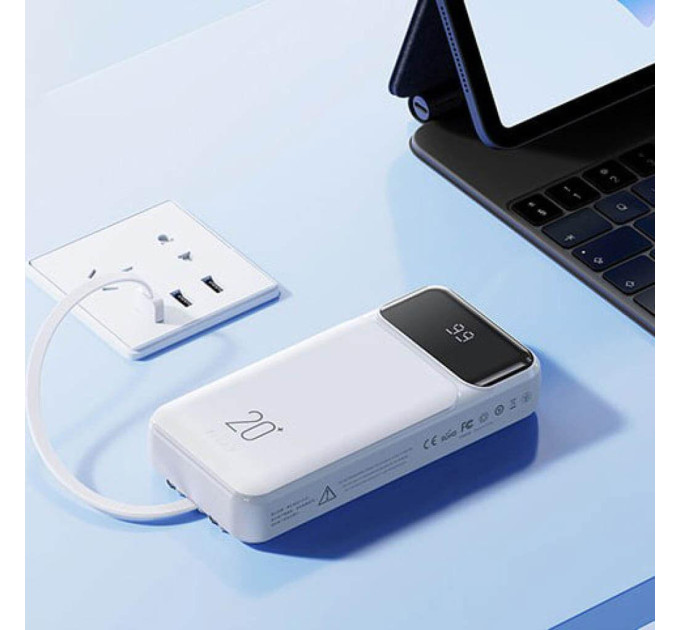 Внешний аккумулятор Power Bank Remax RPP-686 20000 mAh УМБ павербанк (White) (19111)