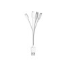 Kабель разветвитель Smartoools USB - Type-C для одновременной зарядки 4-х устройств (White) (19496)