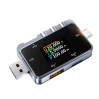 USB тестер анализатор зарядных устройств Fnirsi FNAC-28 внешних аккумуляторов и USB-кабелей (19470)