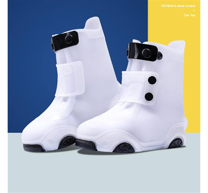 Бахилы детские на обувь ПВХ H003 S 26-27 (White) (17560)