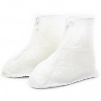 Бахилы на обувь ПВХ от воды и грязи Lesko SB-101 3XL 45-46 (White)