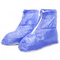 Бахилы на обувь ПВХ от воды и грязи Lesko SB-101 S 35-36 (Blue)