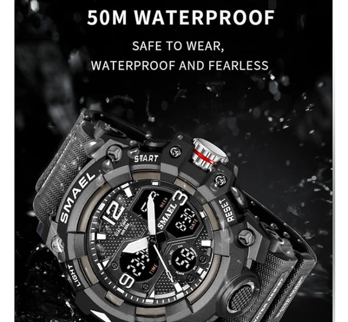 Часы наручные Smael 8008N Original (Camo Black) (17788)