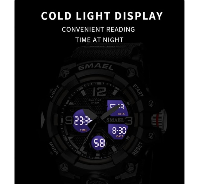 Часы наручные Smael 8008N Original (Camo Black) (17788)