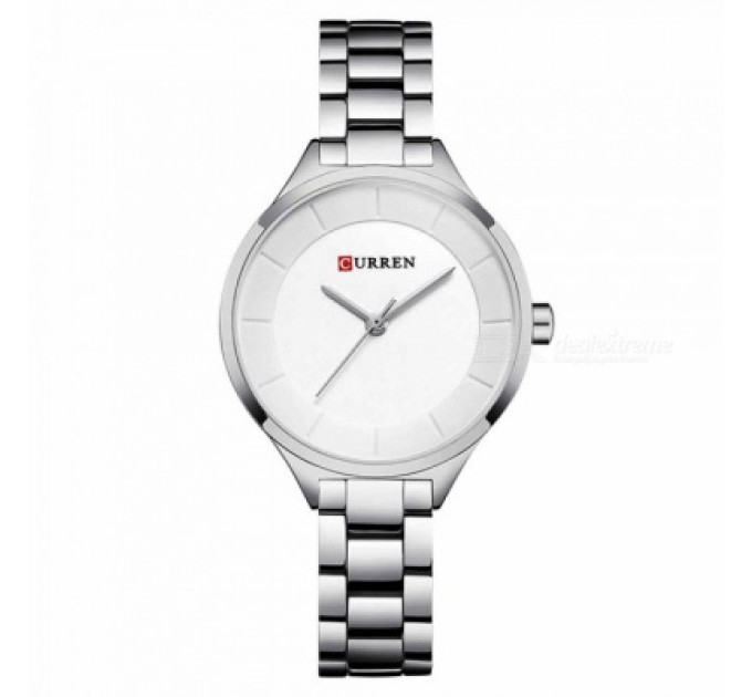 Часы наручные женские Curren 9015 (Silver White) (18679)