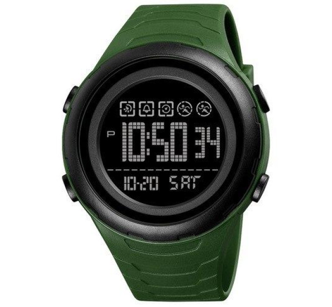 Часы наручные мужские Skmei 1674 (Army Green Black, 1674AGBK) (18458)