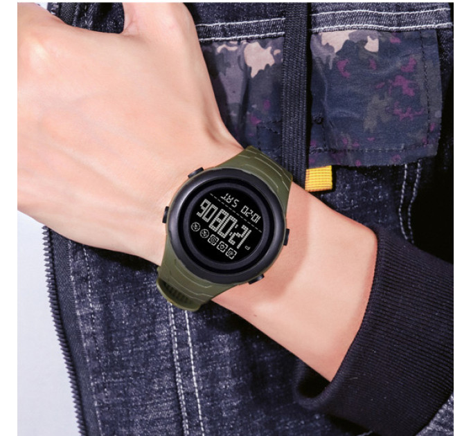 Часы наручные мужские Skmei 1674 (Army Green Black, 1674AGBK) (18458)