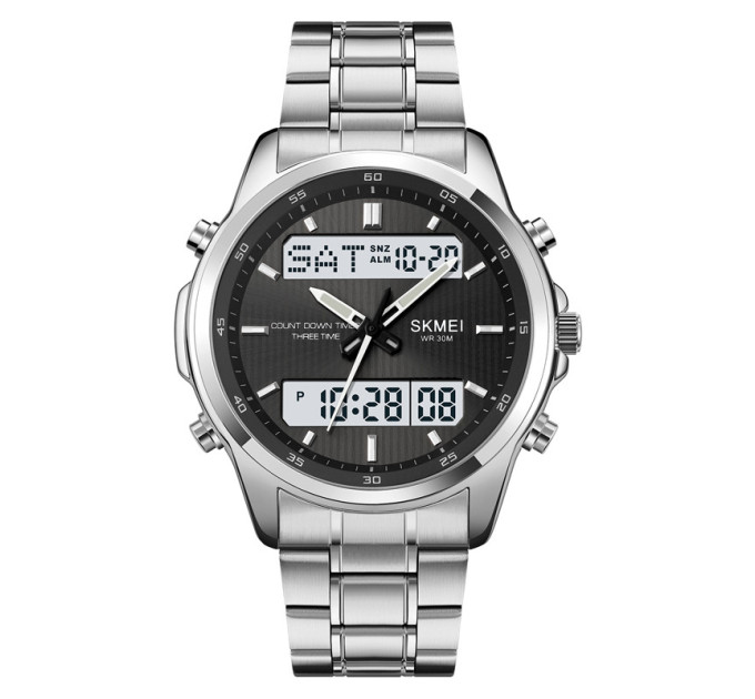 Часы наручные мужские Skmei 2049 (Silver White, 2049SIWT) (18420)