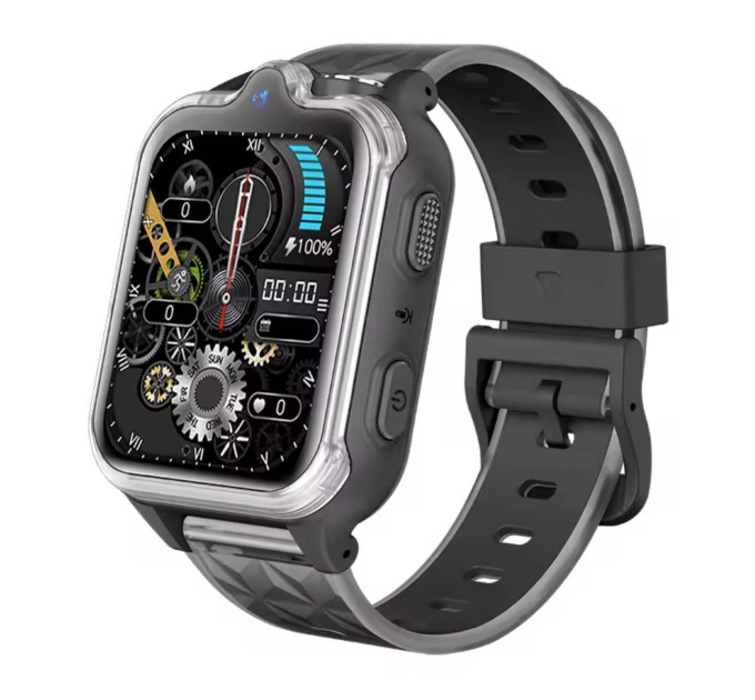 Детские смарт-часы Wonlex KT42 Original часы-телефон с видеозвонком GPS WI-FI и SIM-картой (Black) (19141)