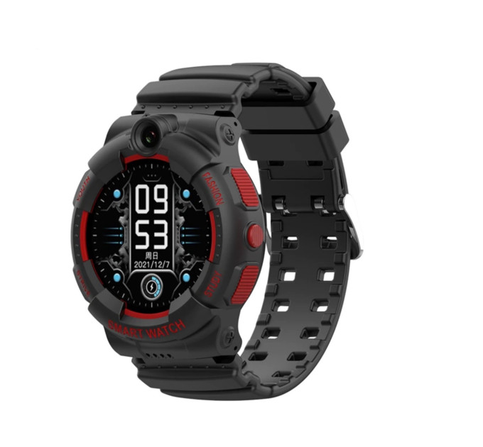 Детские умные смарт-часы Wonlex KT25  с камерой WI-FI GPS SIM-карта видеозвонок Original (Black) (17771)