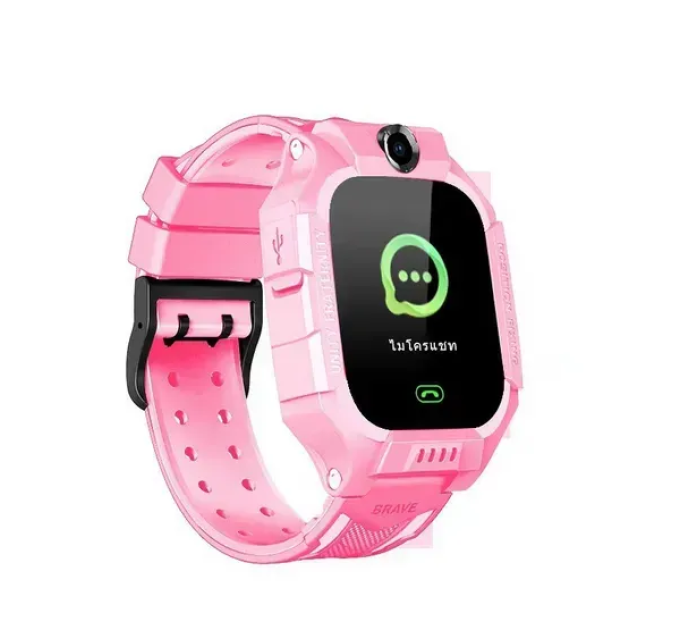 Детские умные смарт часы Q19 с камерой прослушкой Sim-картой (Pink) (18361)