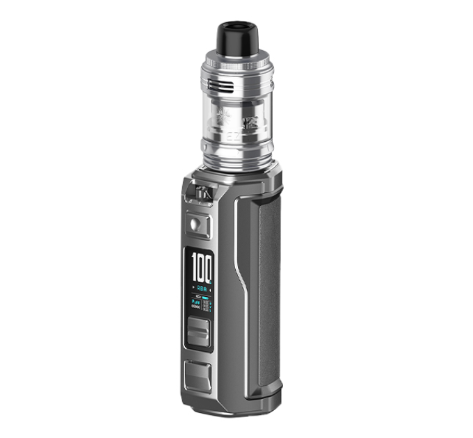 Електронна сигарета VOOPOO Argus XT 100W з Uforce-L Tank 5.5ml Оригінальний комплект (Сріблястий сірий) (16643)
