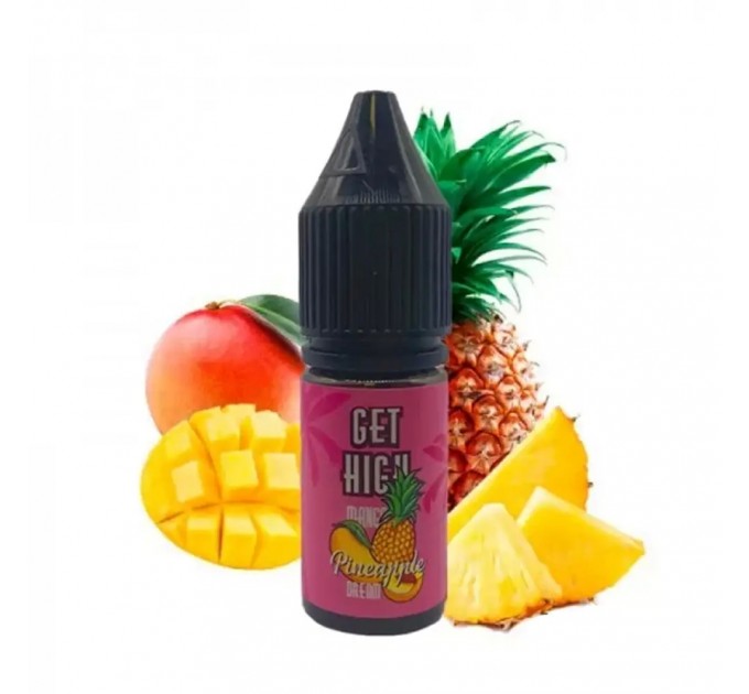 Жидкость для POD систем Black Triangle Get High Salt Mango Pineapple Dream 10 мл 50 мг (Манго Ананас)
