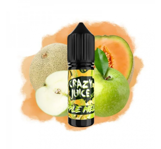 Жидкость для POD систем Crazy Juice Apple Melon 15 мл 50 мг (Яблоко Дыня)