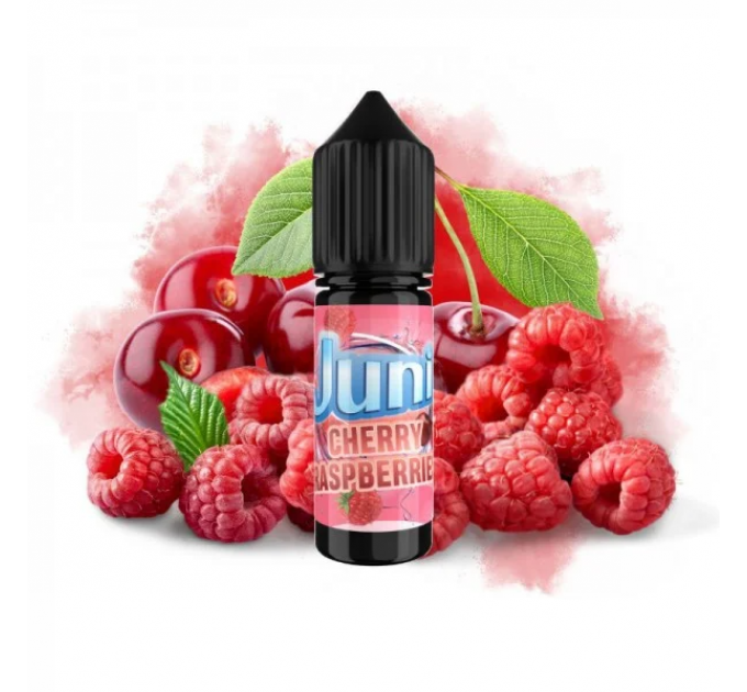 Рідина для POD систем Juni Cherry Raspberry 15 мл 30 мг (Вишня Малина Холод)