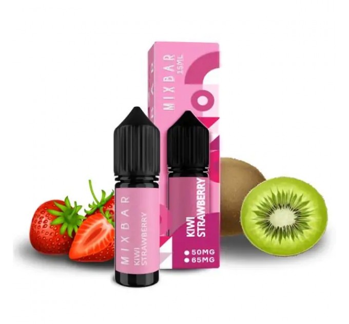 Рідина для POD систем Mix Bar Kiwi Strawberry 15 мл 65 мг (Киви полуниця)