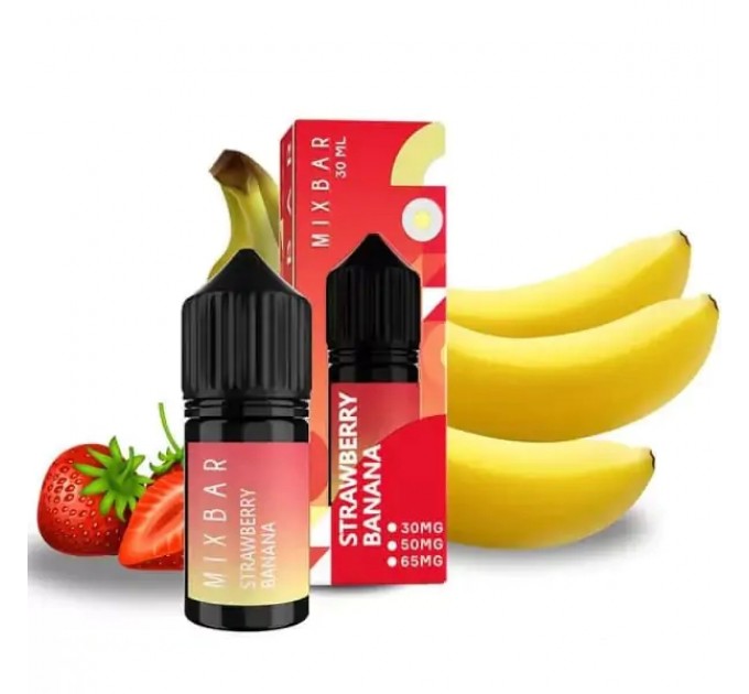 Рідина для POD систем Mix Bar Strawberry Banana 30 мл 65 мг (Полуниця банан)