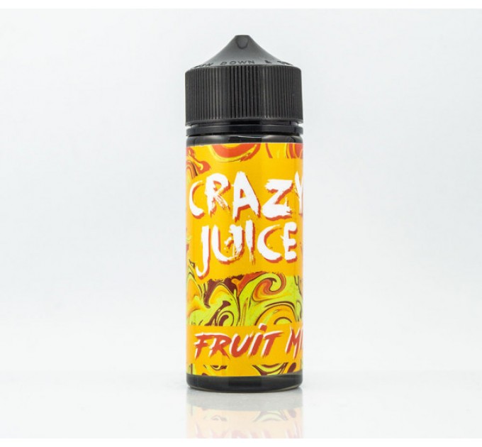 Рідина для електронних сигарет Crazy Juice Fruit Mix 120 мл 3 мг (Апельсин, полуниця з прохолодою)