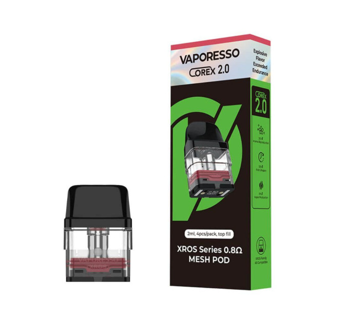 Картридж Vaporesso XROS Corex 2.0 2ml Original Coil (Mesh - 0.8 Ом) (16834)