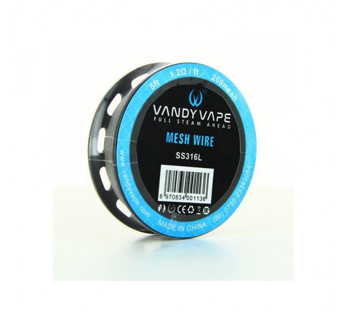 Катушка сетки Vandy Vape SS316 Mesh Wire 1.2ohm 200mesh Original Coil 1.5 м (10419)