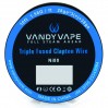 Катушка спирали Vandyvape Triple Fused Clapton Ni80 Wire Original Coil 3.05 м (28ga*3(=)+38ga - 1.58 Ом)