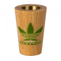 Колпак для курения деревянный 3,5см №1 (Cannabis)