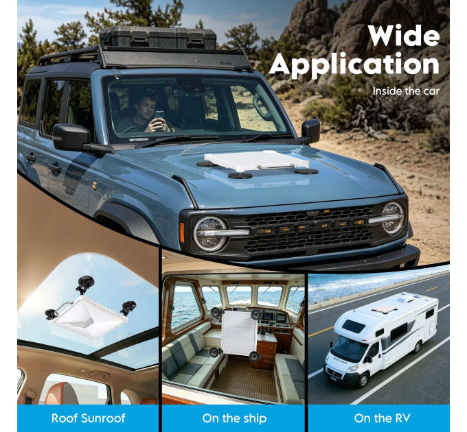 Крепление на магнитах для Starlink Mini EP-SK0173S Автомобильный держатель вакуумный (19870)