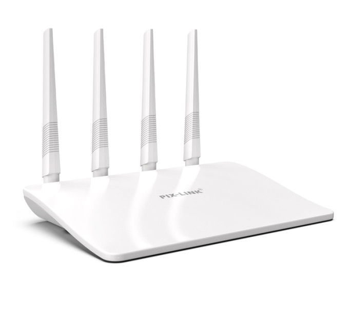 Маршрутизатор WI-FI роутер 4 антенны PIX-LINK LV-WR21Q (White) (17610)