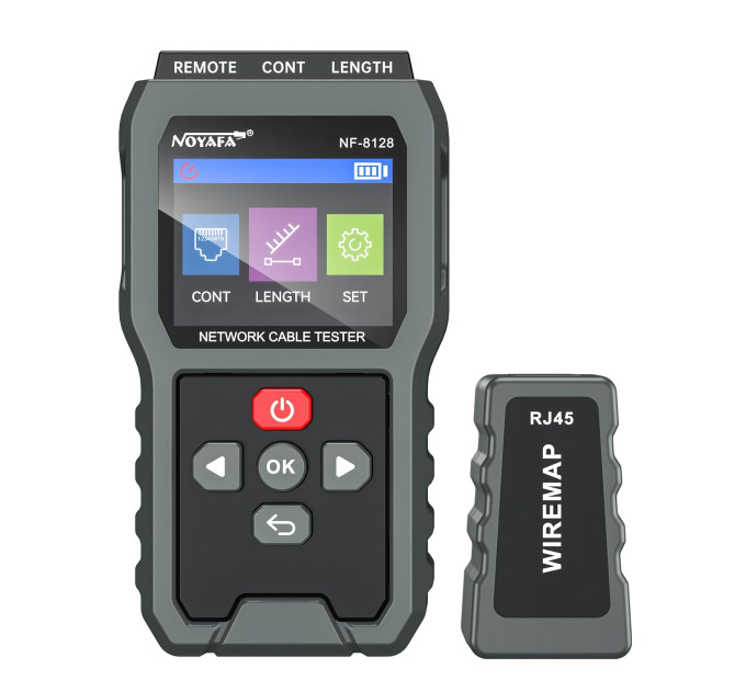 Многофункциональный кабельный тестер Noyafa NF-8128 Ethernet сетевого кабелей (19900)