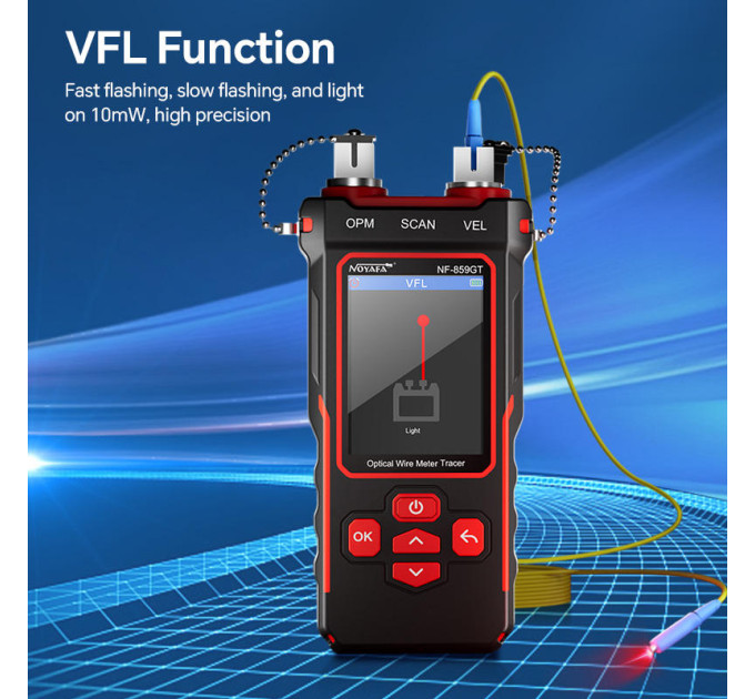 Многофункциональный кабельный тестер Noyafa NF-859GK  PoE тестер витой пар, Wiremap, SCAN, NCV, QC, VFL, PING, IP-scan, RJ45 (19805)