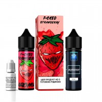 Набор для самозамеса на органическом никотине Fucked V2 60 мл, 0-3 мг Strawberry (Клубника)