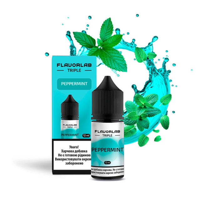 Набор для самозамеса на солевом никотине Flavorlab Triple 30 мл (Peppermint Мята, 0-65 мг) (17535)