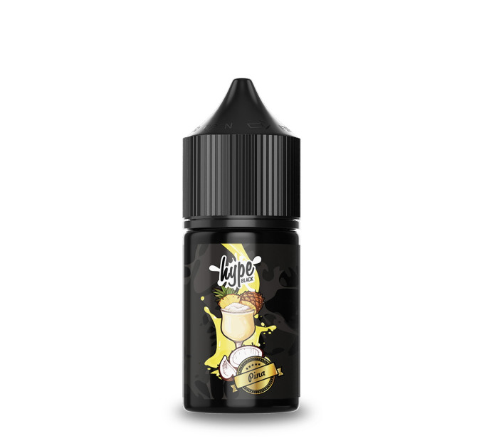 Набор для самозамеса на солевом никотине Hype Black 30 мл (Pina Кокос Ананас, 0-50 мг) (17991)