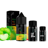 Набор для самозамеса на солевом никотине WES Platinum 30 мл, 0-65 мг Apple Peach (Яблоко с персиком)