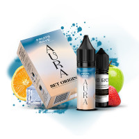 Набор для самозамеса солевой Aura 30 мл (Fruits Rave Апельсин Клубника Яблоко, 0-50 мг)