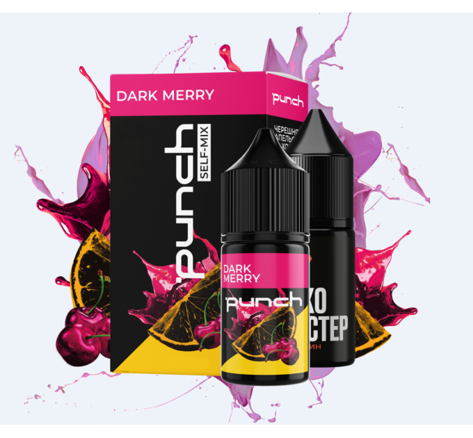 Набор для самозамеса солевой Punch 30 мл (Dark Merry Черешня апельсин, 0-65 мг) (17385)