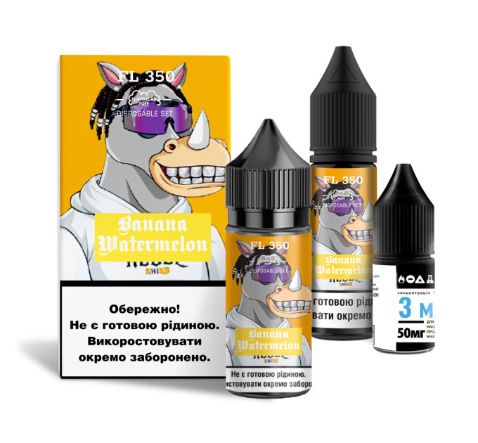 Набор компонентов для самозамеса солевой Flavorlab FL350 30 мл (Banana Watermelon Банан Арбуз, 0-65 мг) (18240)