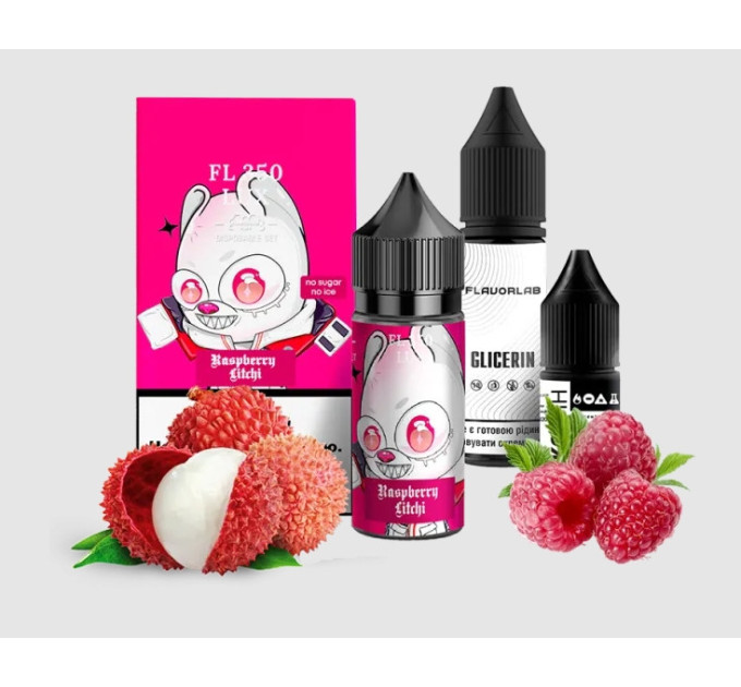 Набор компонентов для самозамеса солевой Flavorlab FL350 LUX 30 мл (Raspberry Litchi, Малина личи 0-65 мг) (19772)