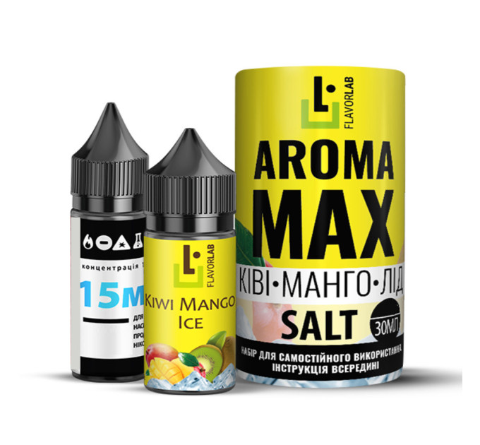 Набор компонентов для самозамеса солевой жидкости Flavorlab Aroma MAX 30 мл (Киви-Манго-Лед, 0-65 мг) (17931)