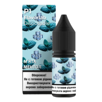 Набор компонентов для самозамеса солевой жидкости Flavorlab P1 10 мл (Mint Menthol Мята Ментол, 0-50 мг)