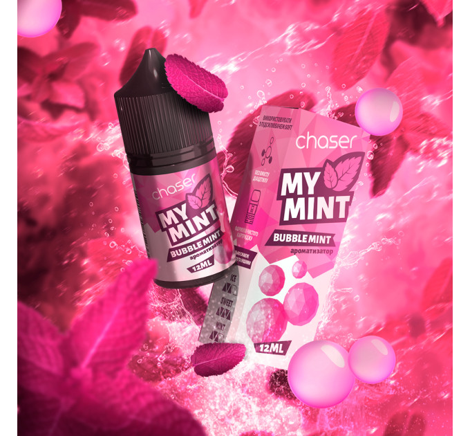 Набор компонентов для самозамеса солевой заправки CHASER MY MINT 30 мл (Bubble Mint, Мятная жвачка 0-50 мг) (19039)