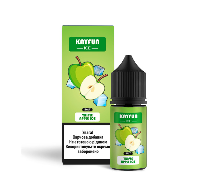 Набор компонентов для самозамеса солевой заправки Flavorlab Kayfun Ice 30 мл (Triple Apple Ice Тройное яблоко, 0-50 мг) (18739)
