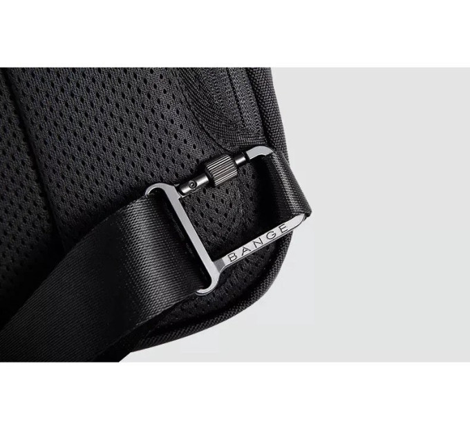 Однолямочный рюкзак через плечо Bange BG-7566 7л Сумка-слинг с USB-разъемом (Black) (19367)