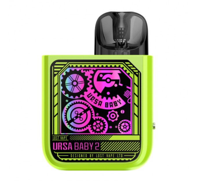 Под-система Lost Vape Ursa Baby 2 Pod 900mAh 2.5ml Original Kit (Pop Green x Time Gear) (15800)