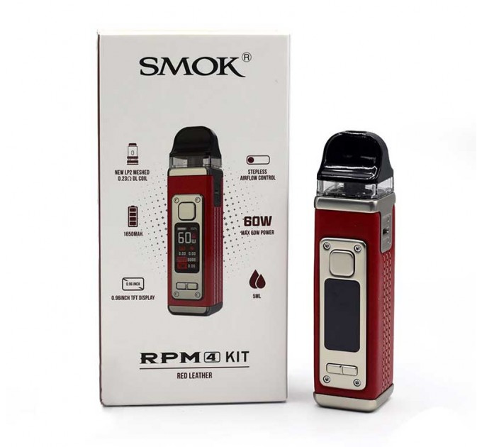 Под-система SMOK RPM 4 60W Pod 1650mAh 5ml Original Kit (Red Leather)