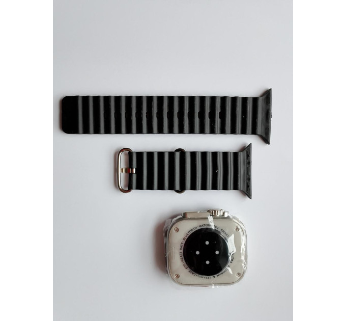 Подарочный набор гаджетов DT1000 6 в 1 Смарт-часы SmartWatch Ultra, наушники, павербанк (Вcе White, часы Silver Black) (18573)