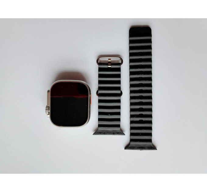 Подарочный набор гаджетов DT1000 6 в 1 Смарт-часы SmartWatch Ultra, наушники, павербанк (Вcе White, часы Silver Black) (18573)